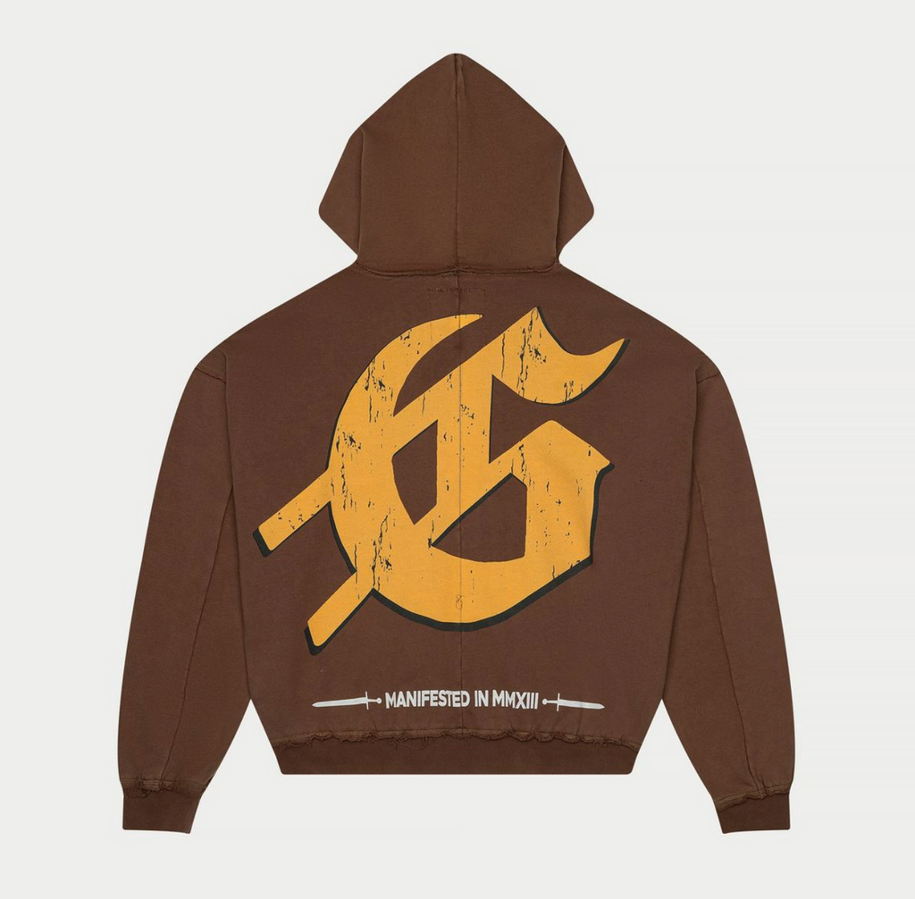 GodSpeed "Sunken Liberty" Zip Hoodie V2 (Brown Wash)