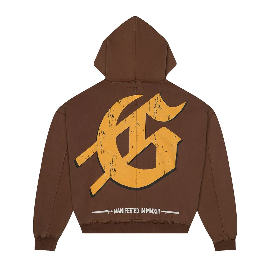 GodSpeed "Sunken Liberty" Zip Hoodie V2 (Brown Wash)