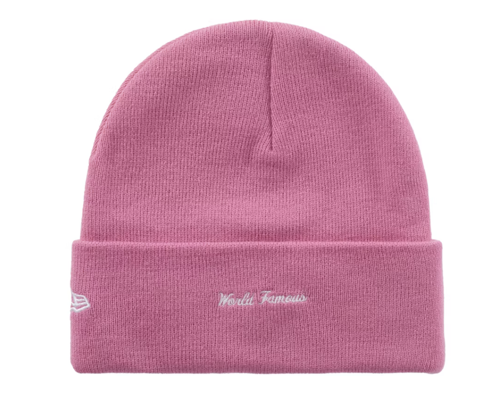 Supreme New Era Box Logo Beanie (FW25) "Magenta"