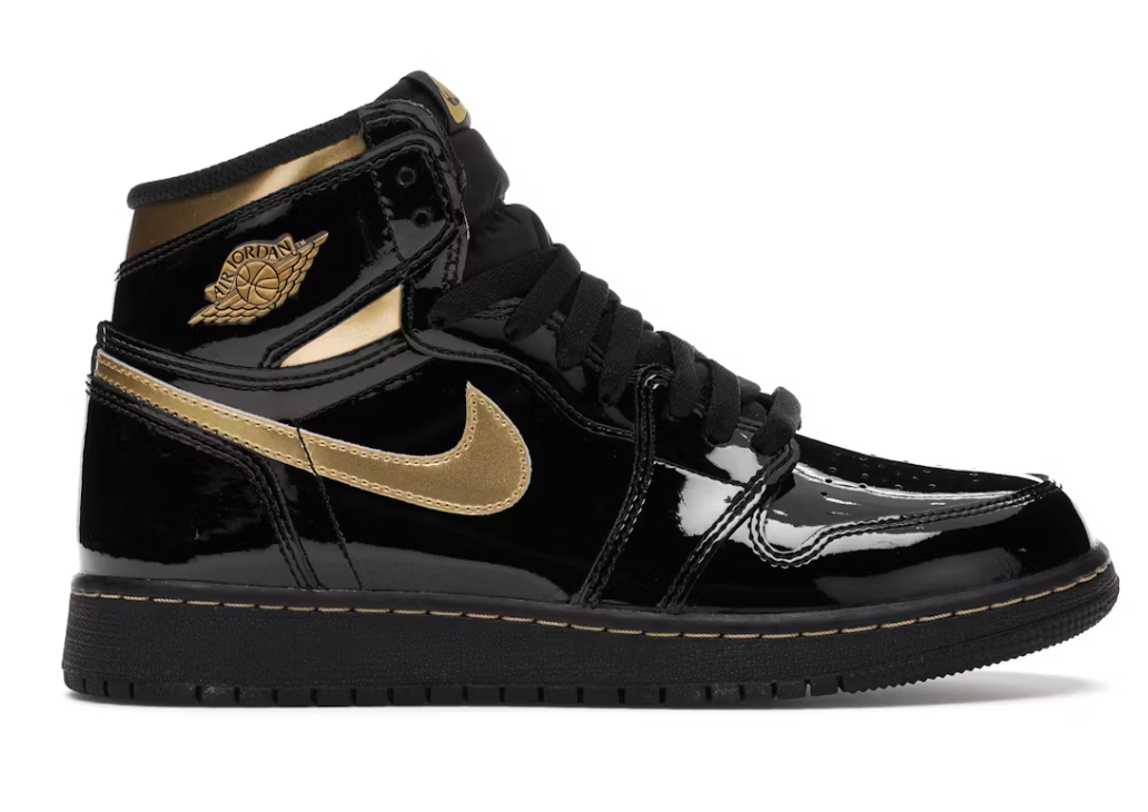 Jordan 1 High "Black Metallic Gold" (GS)