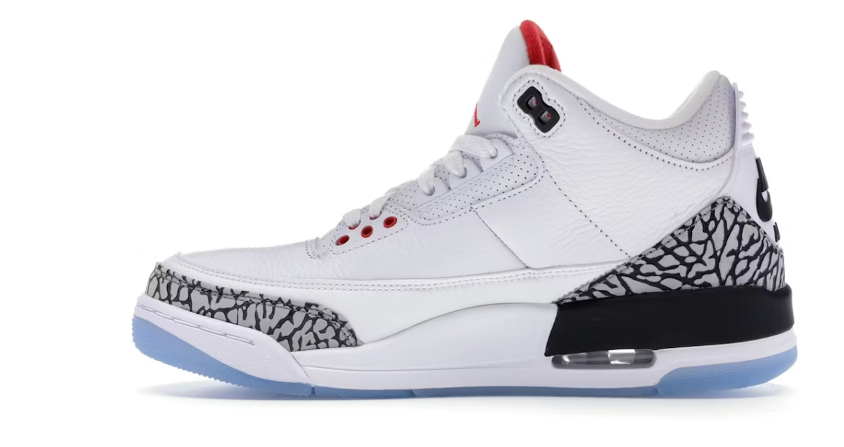 Jordan 3 Retro "Free Throw Line White Cement"