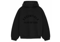 Essentials Nylon Fleece Hoodie "Jet Black"