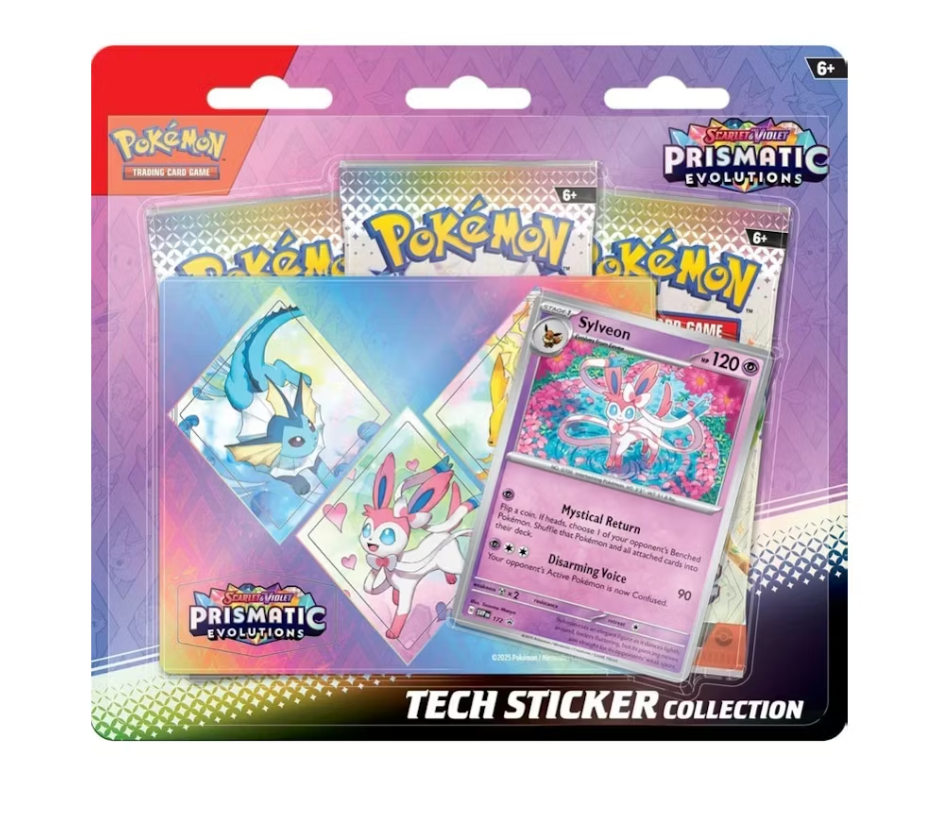 Pokèmon Scarlet & Violet Prismatic Evolutions Sylveon Tech Sticker Collection