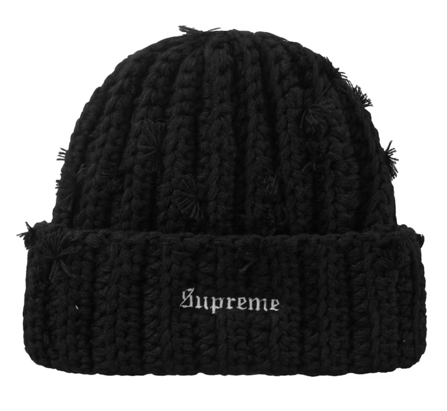 Supreme Hand Tied Beanie "Black"