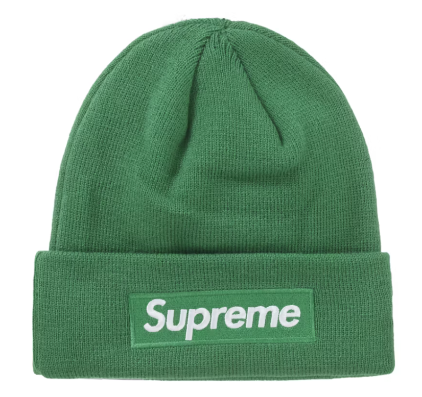 Supreme New Era Box Logo Beanie (FW24) Green