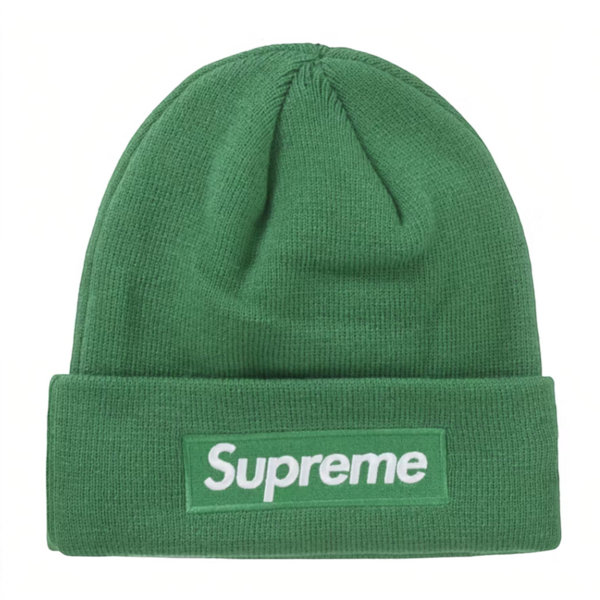 Supreme New Era Box Logo Beanie (FW24) Green