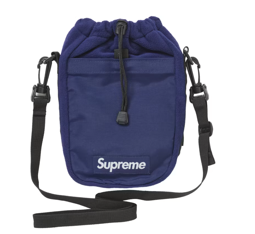Supreme Polartec Sling Bag Navy
