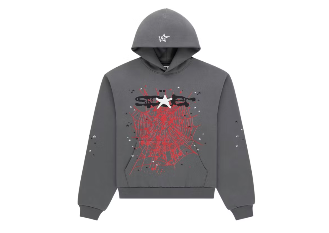 Sp5der Splat Punk Hoodie "Slate"