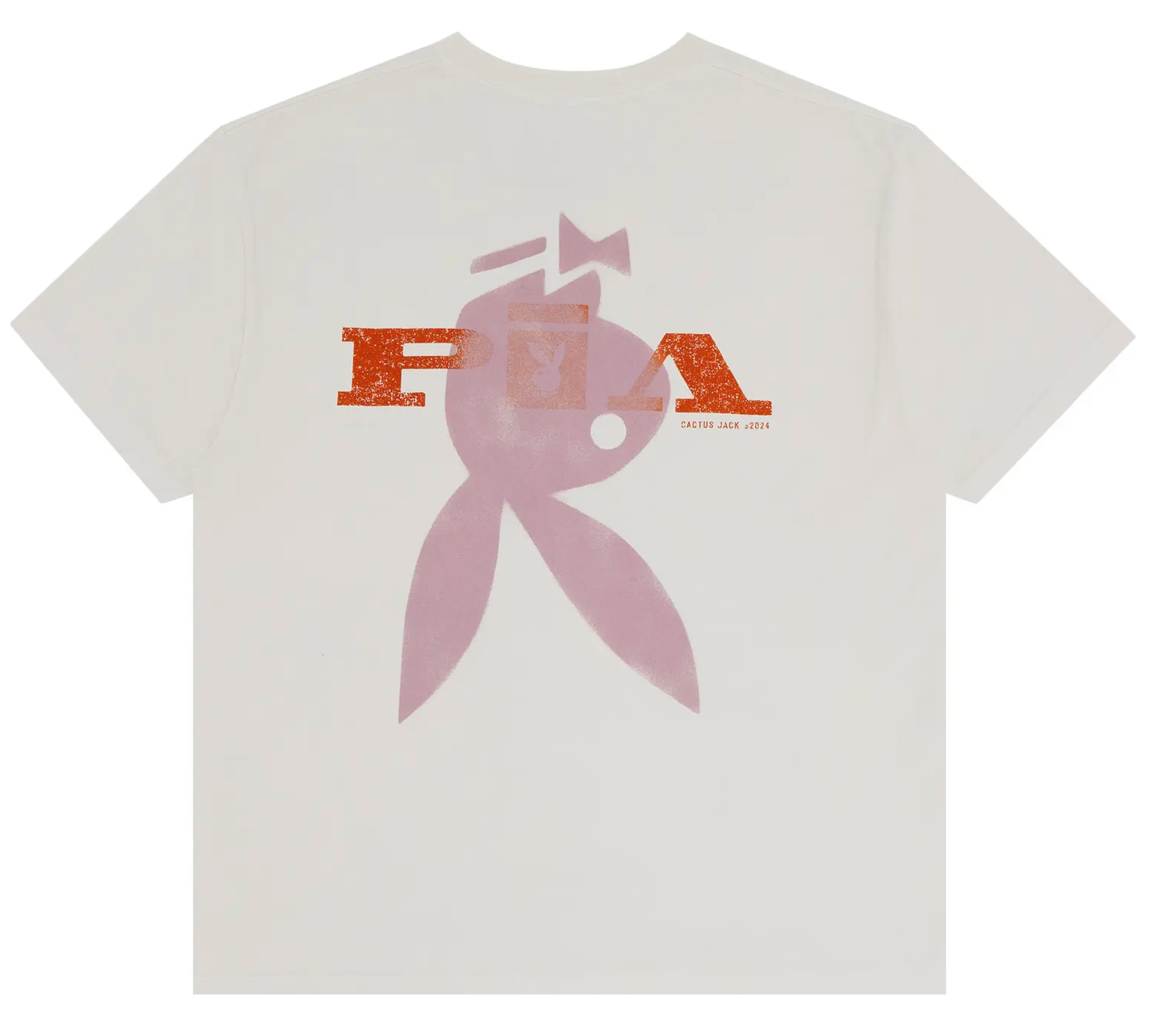 Cactus Jack by Travis Scott x Playboy Tee I "White"