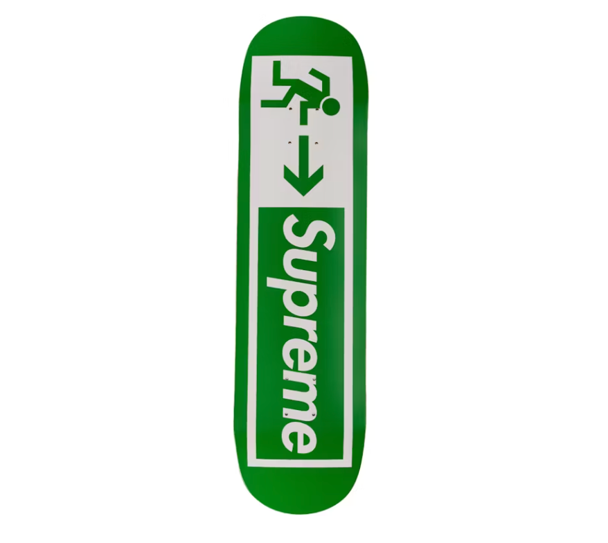 Supreme Exit Skateboard Deck "Green" (Displayed)