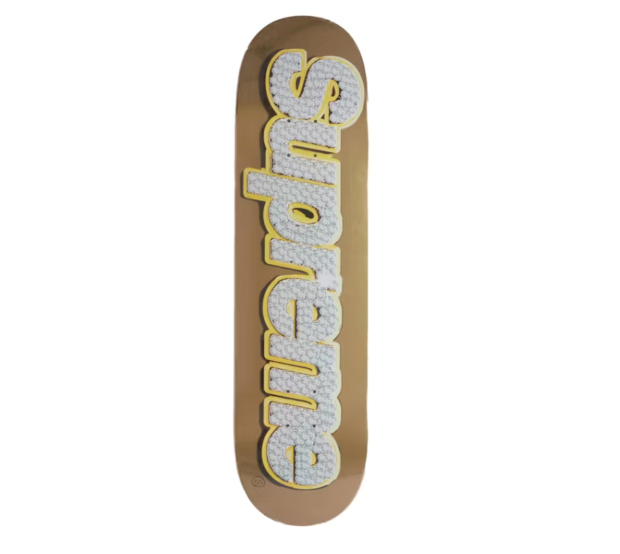Supreme Bling Box Logo Skateboard Deck