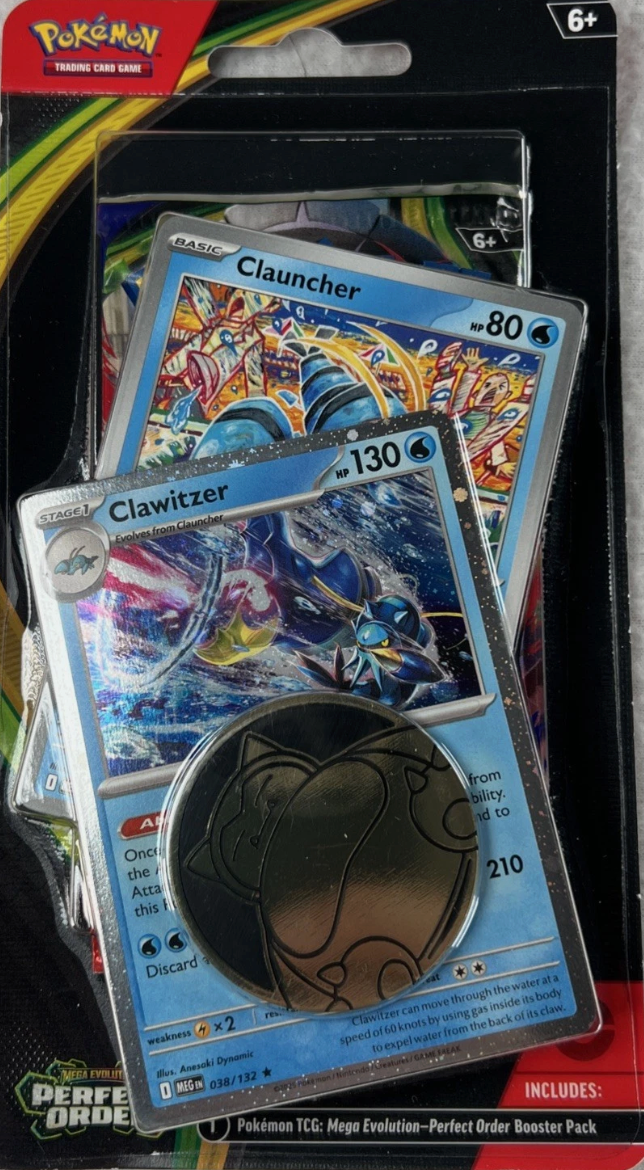 Pokemon Perfect Order Pokemon Single Pack Blister Clauncher / Clawizter