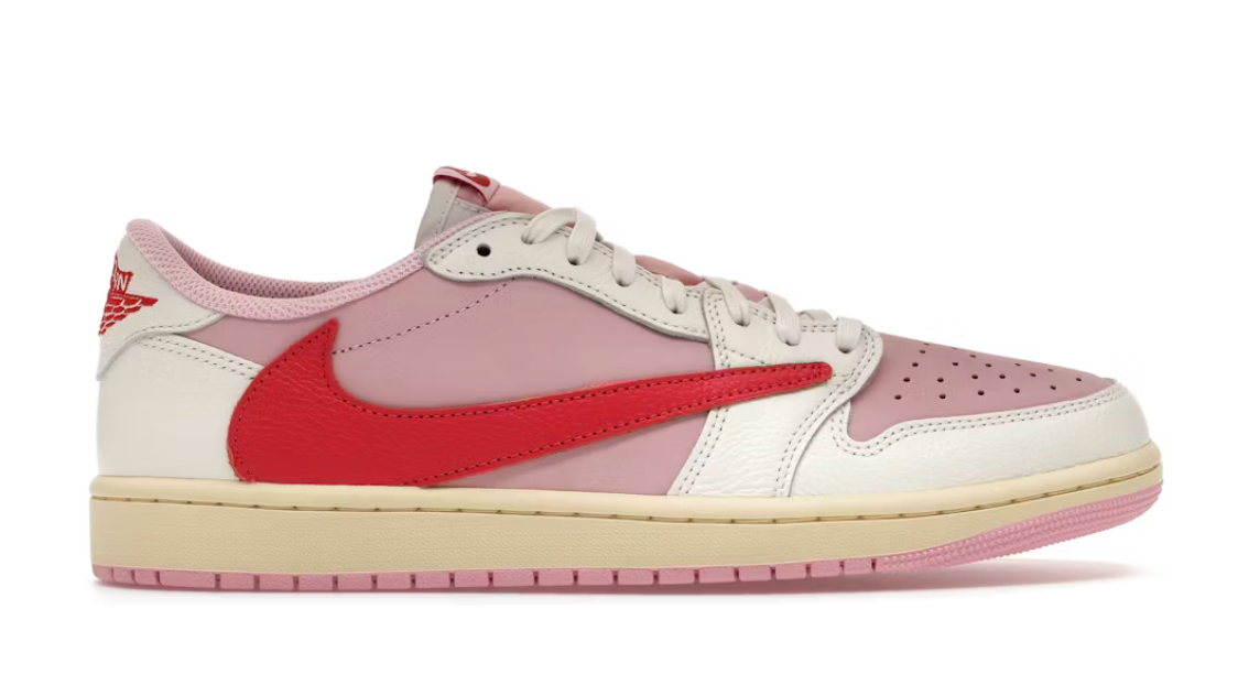 Jordan 1 Retro Low OG SP Travis Scott "Sail Tropical Pink"