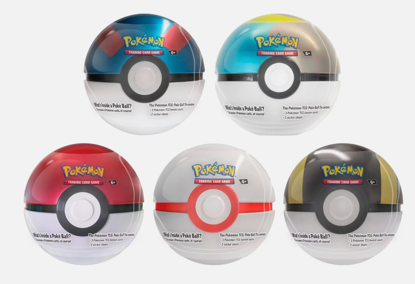 Pokemon - Poke Ball Tin - Poke Ball - Miscellaneous Cards & Products (MCAP) (Pokeball Color May Vary)