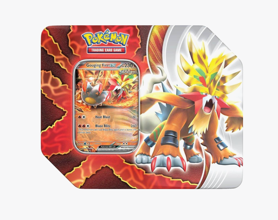 Paradox Destinies Tin [Gouging Fire ex] - Miscellaneous Cards & Products (MCAP)