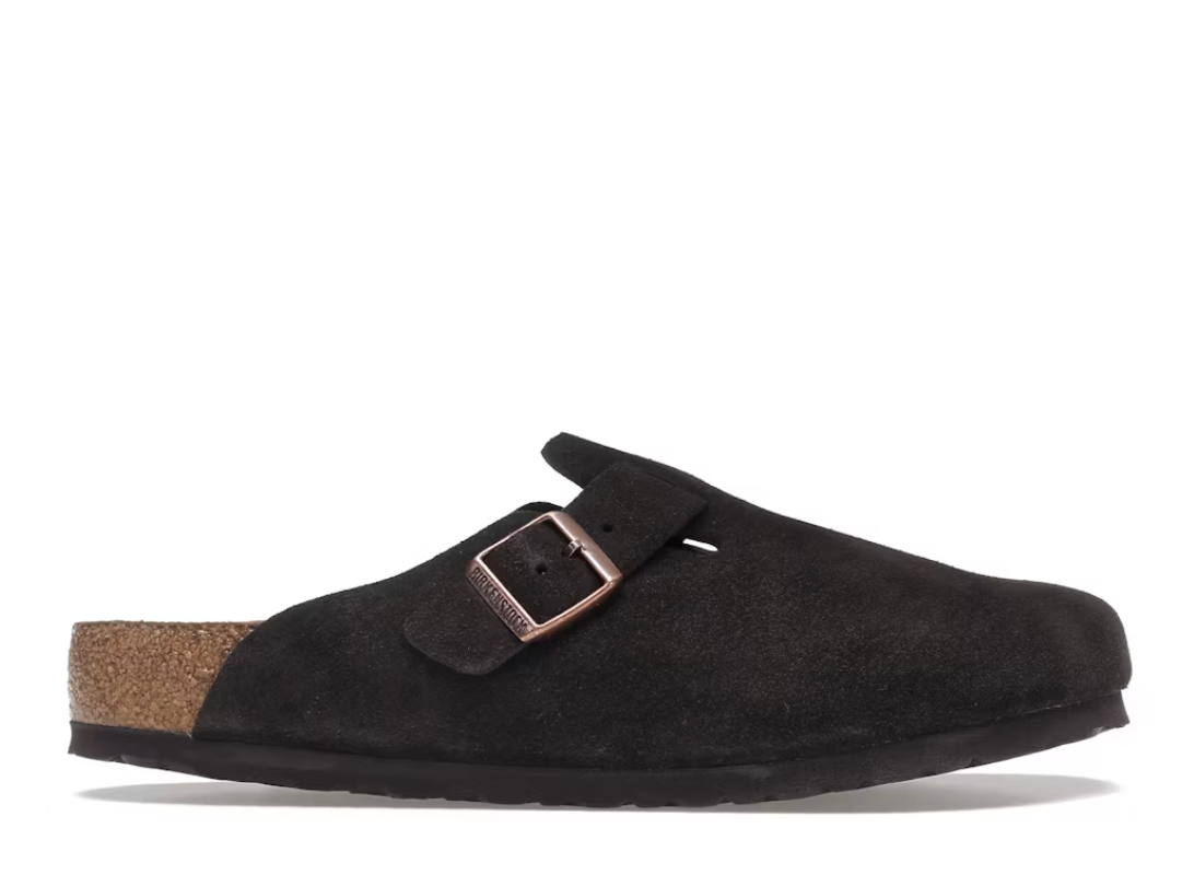 Birkenstock Boston Soft Footbed Suede Mocha
