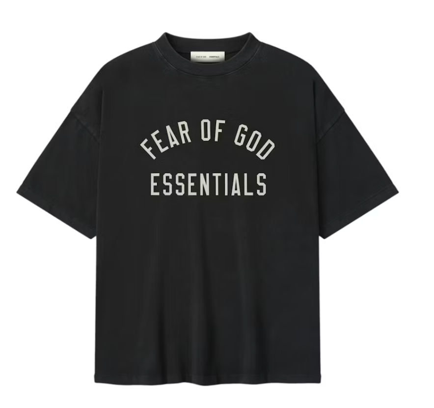 Fear of God Essentials 90's Short Sleeve Tee "Vintage Black"