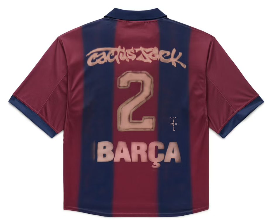 Travis Scott x Nike x FC Barcelona Retro 2000/01 Home Skeleton Jersey