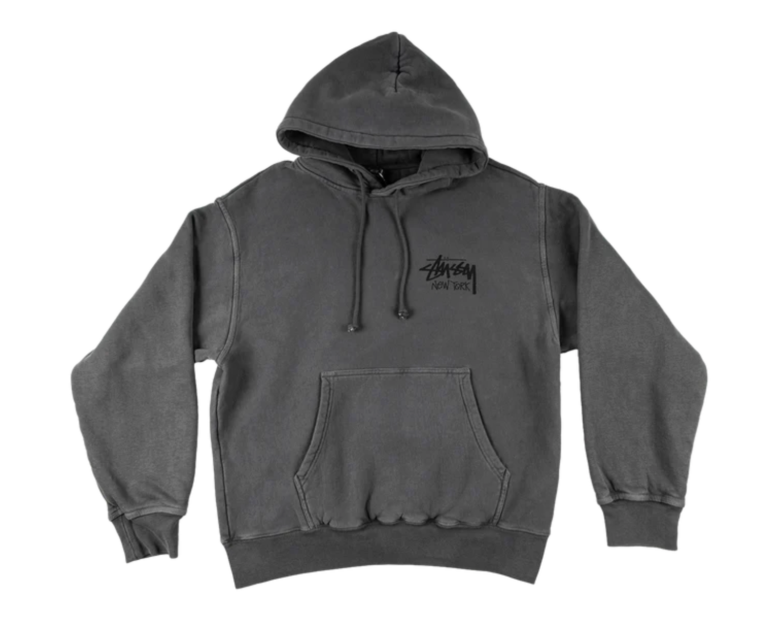 Stussy New York Chapter Hooded Sweatshirt "Black Charcoal"