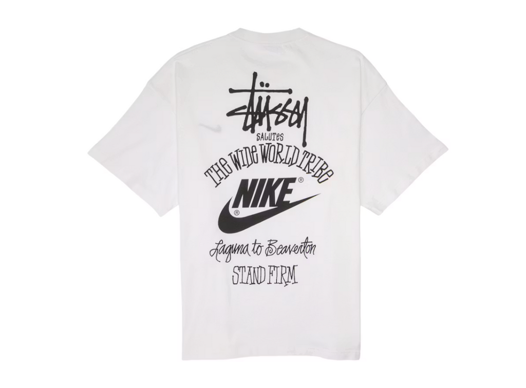 Nike x Stussy The Wide World Tribe T-Shirt "White"