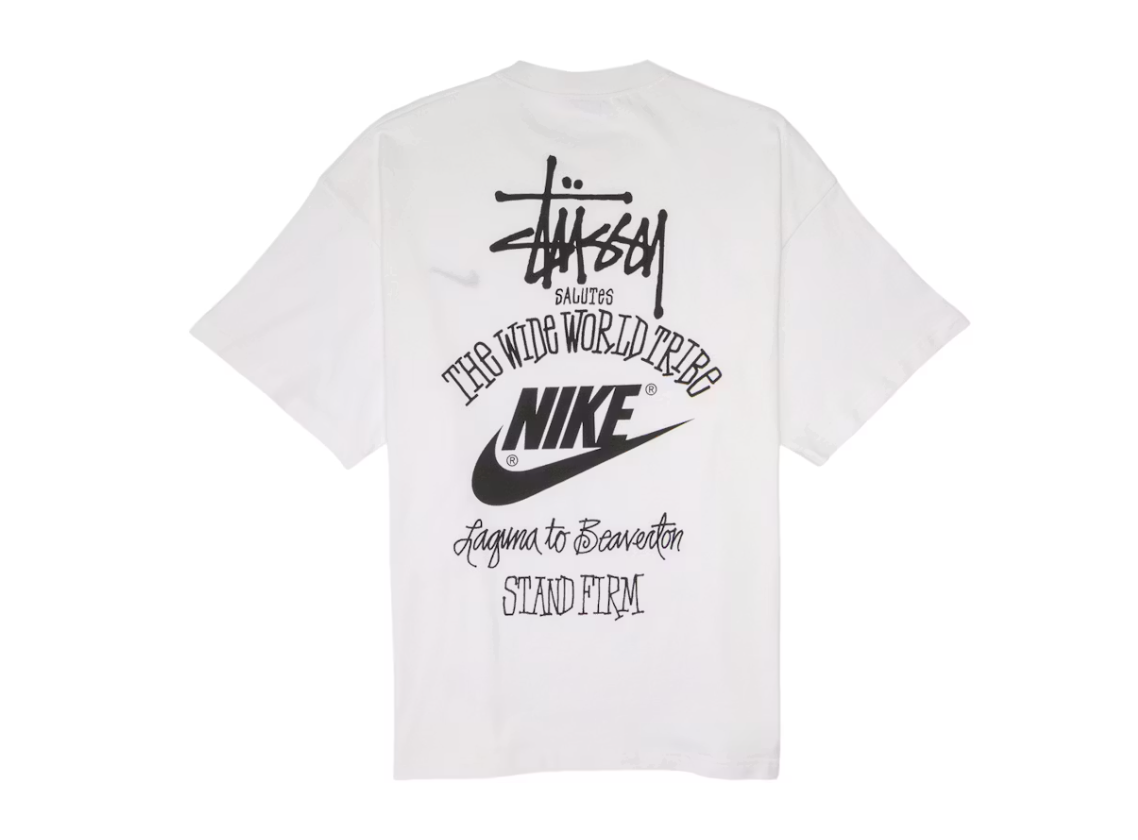 Nike x Stussy The Wide World Tribe T-Shirt "White"