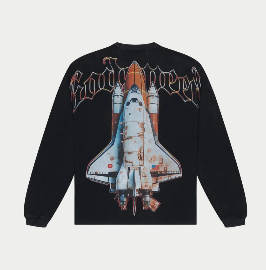 GodSpeed Lift Off LS T-Shirt (Black Wash)