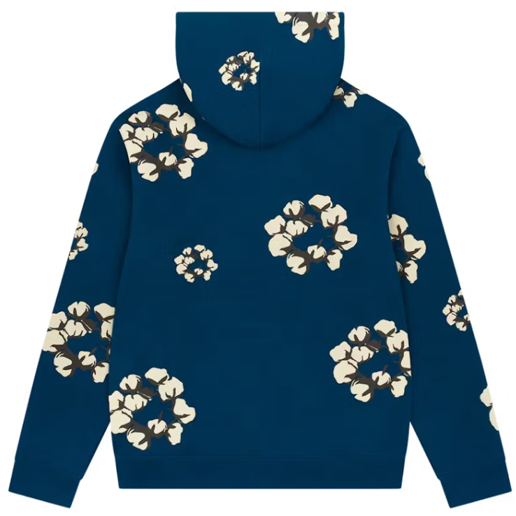 Denim Tears x CPFM Cactus Tears Wreath Hoodie Navy