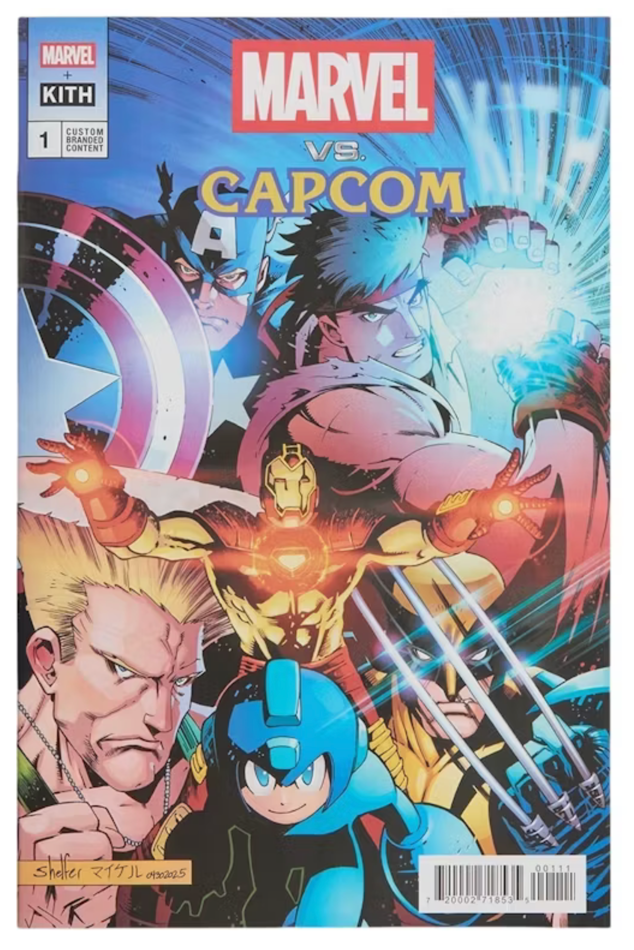 Kith x Marvel vs. Capcom New Age Of Heroes Nelson Full Zip Hoodie "Veil"