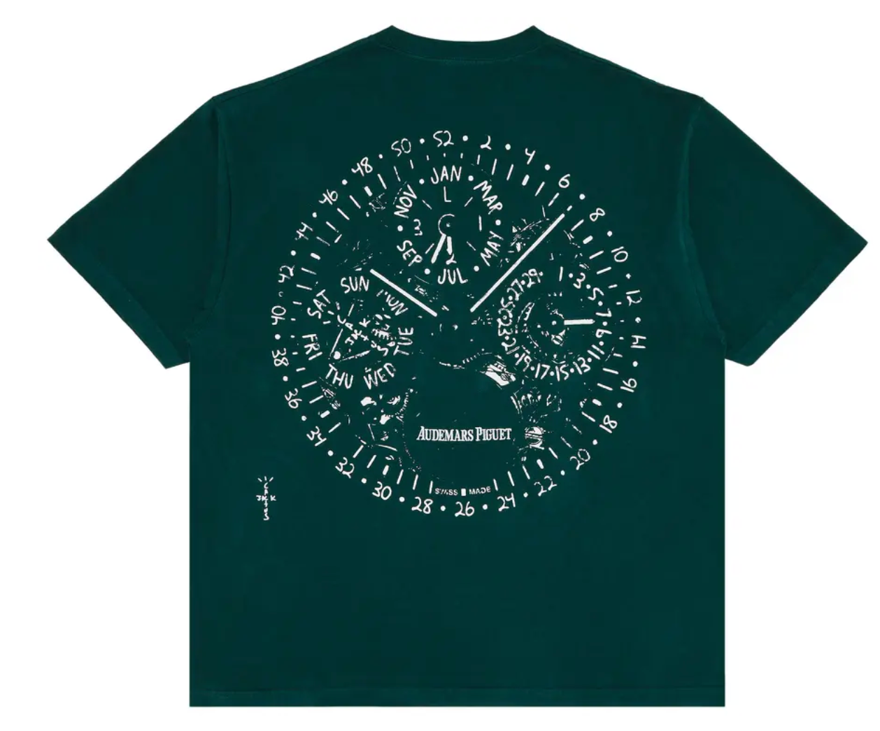 Travis Scott x Audemars Piguet Watch Face Tee 'Green'