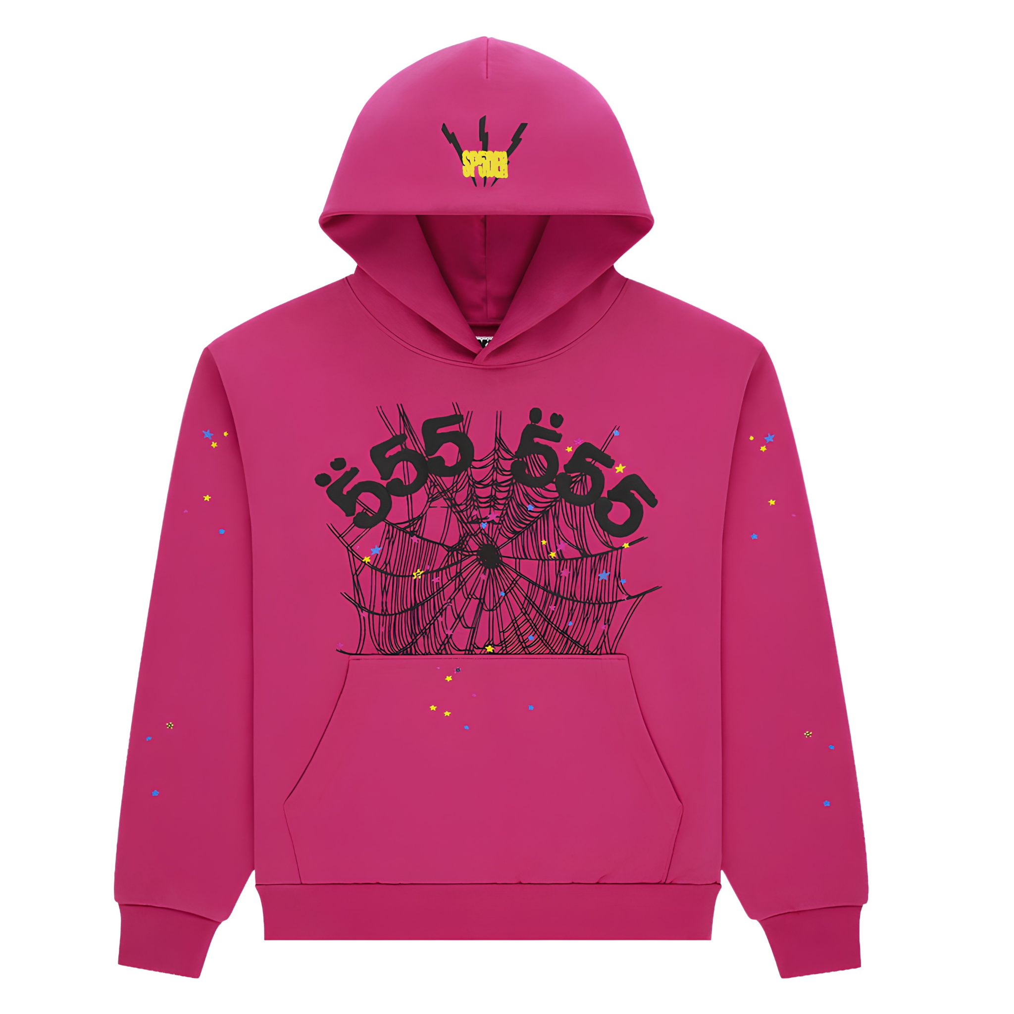 Sp5der Angel Number Hoodie 'Pink'
