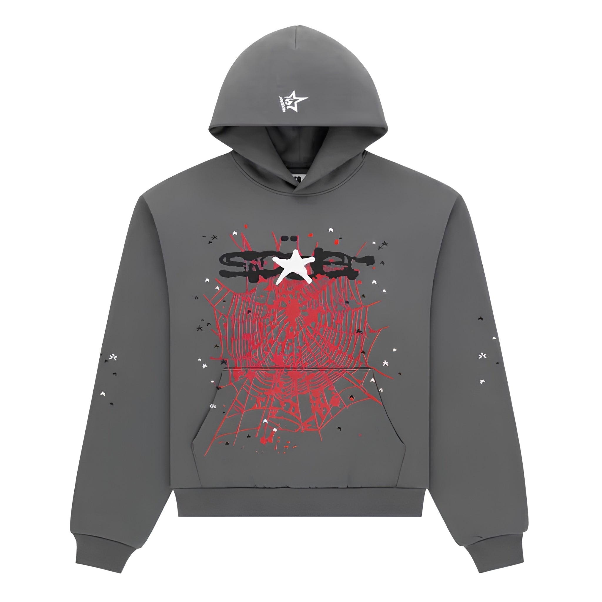 Sp5der Splat Punk Hoodie "Slate"