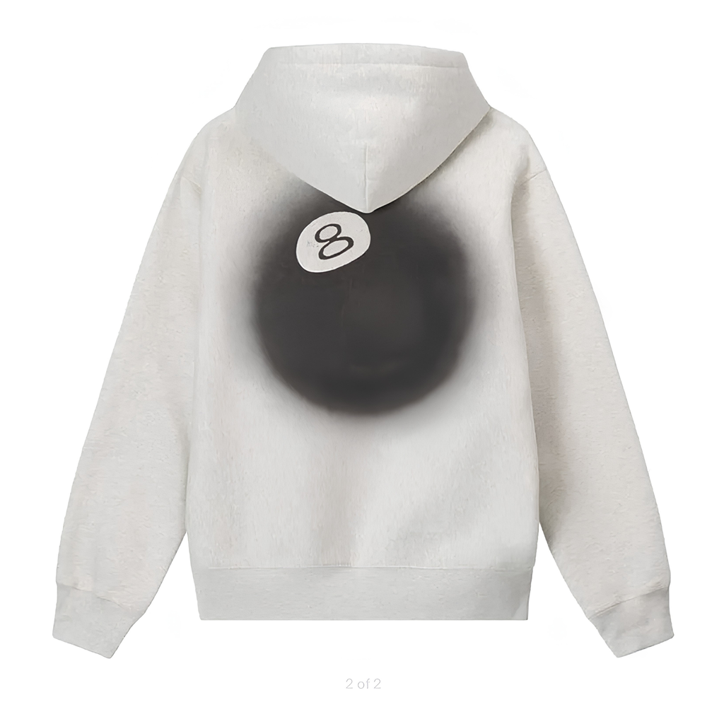 Stussy 8 Ball Fade Hoodie "Ash Heather"