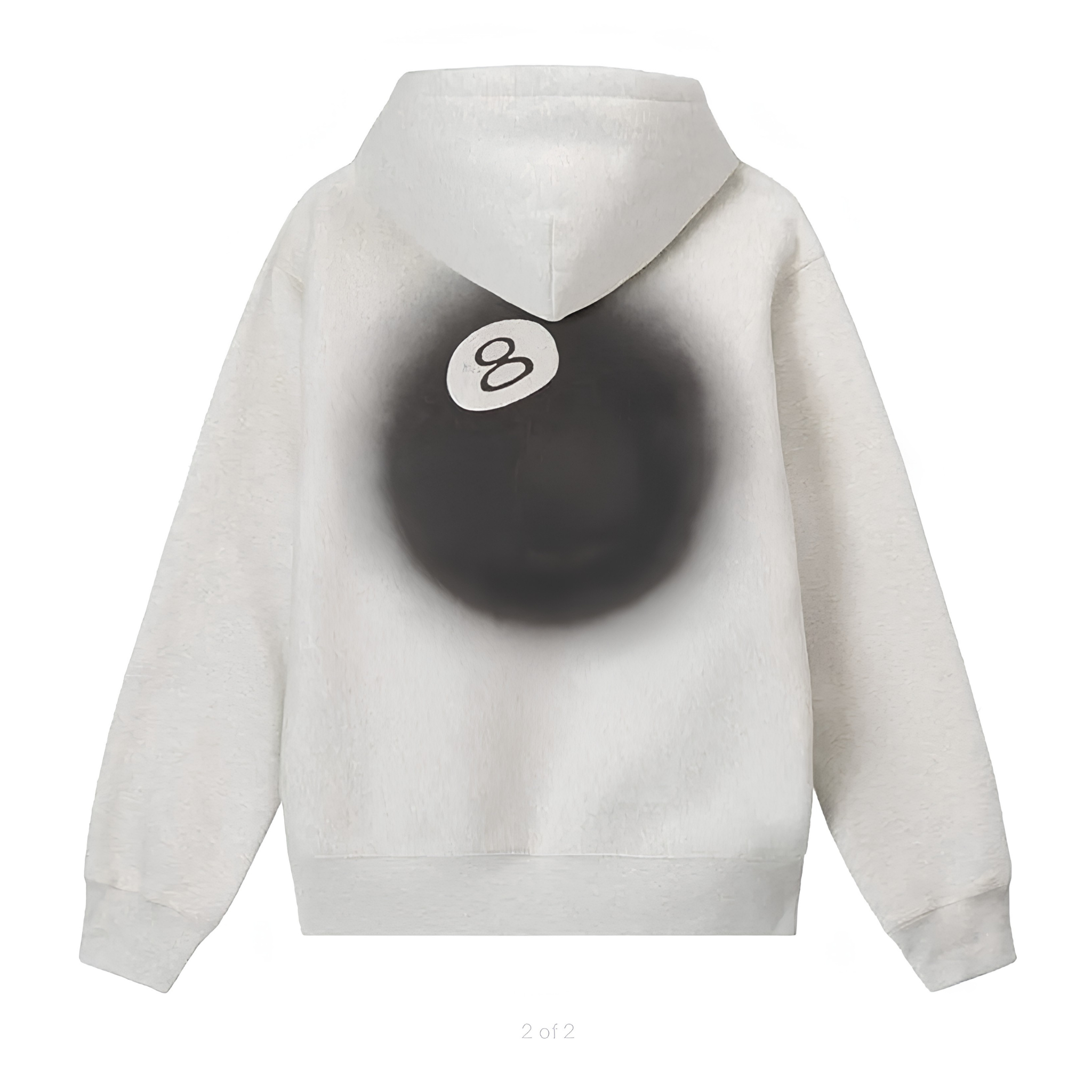 Stussy 8 Ball Fade Hoodie "Ash Heather"