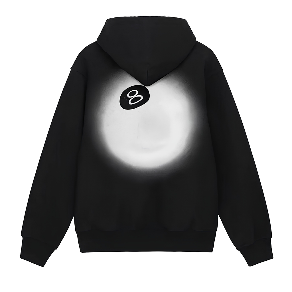 Stussy 8 Ball Fade Hoodie "Black"