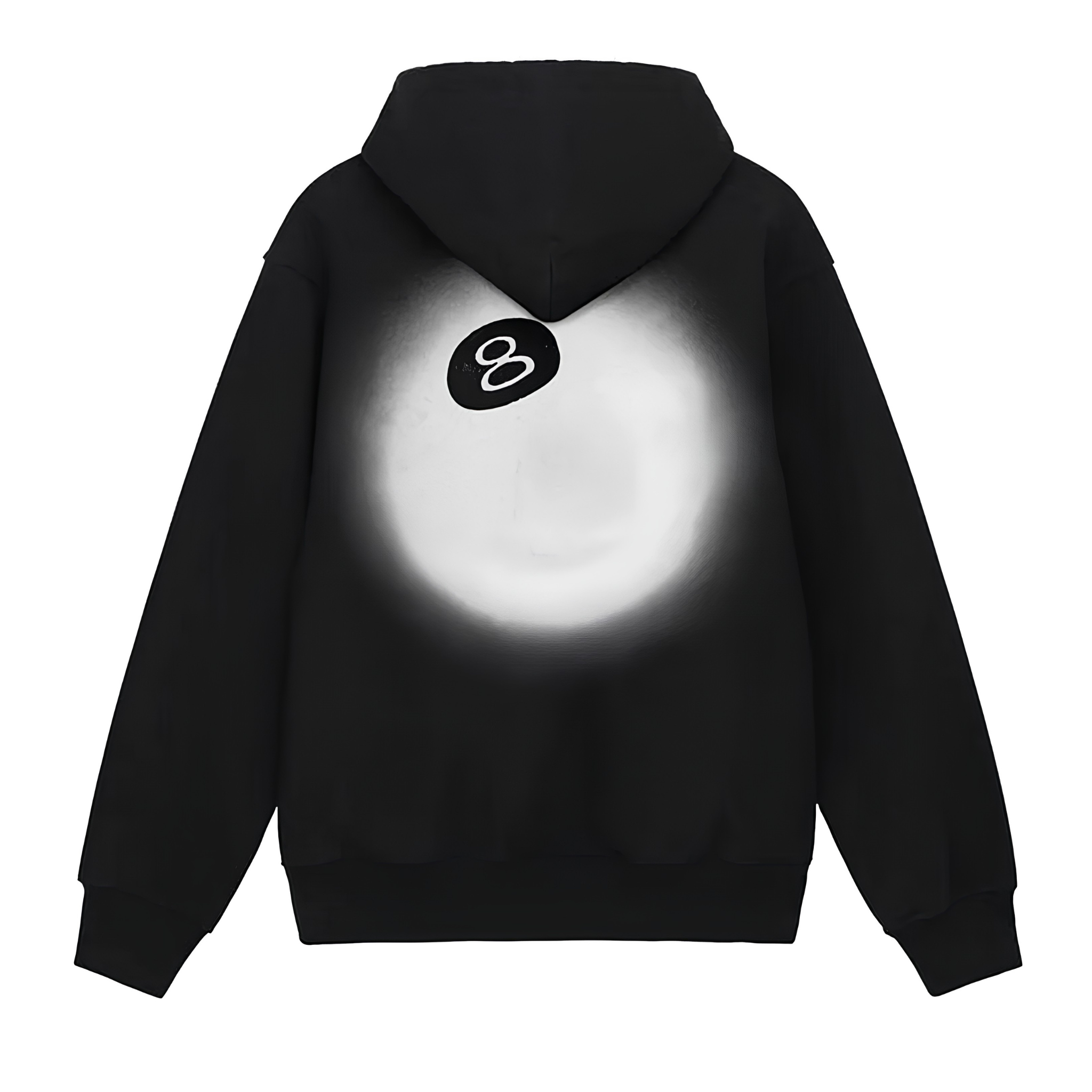 Stussy 8 Ball Fade Hoodie "Black"