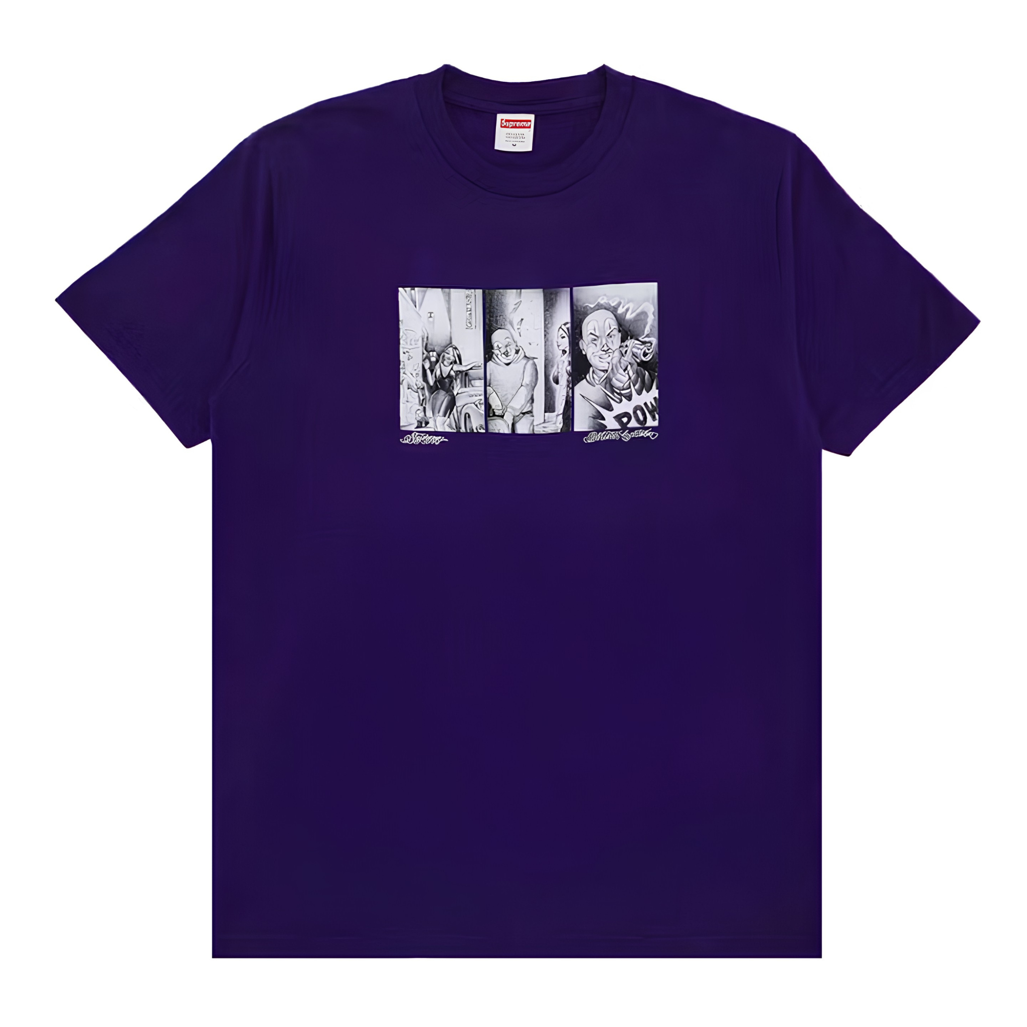 Supreme Mister Cartoon Pow Tee Purple