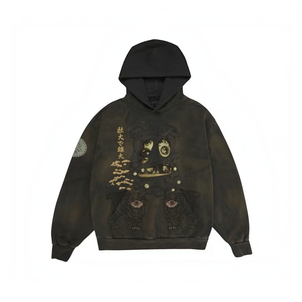 Travis Scott Cactus Jack x Takashi Murakami Hollow Hoodie “Brown”