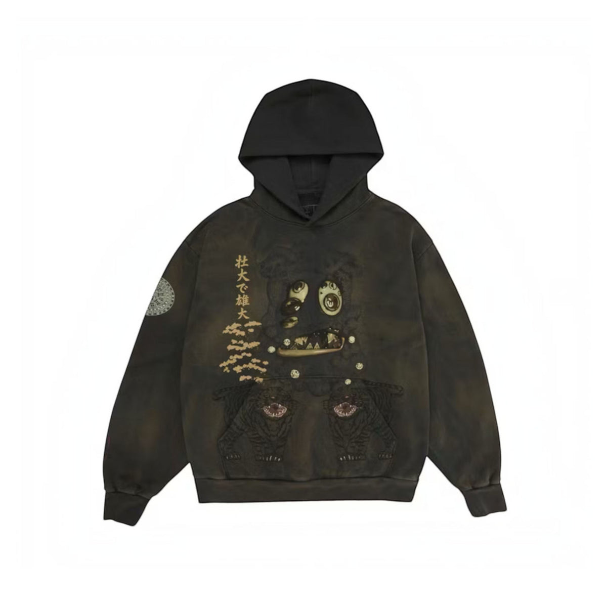 Travis Scott Cactus Jack x Takashi Murakami Hollow Hoodie “Brown”