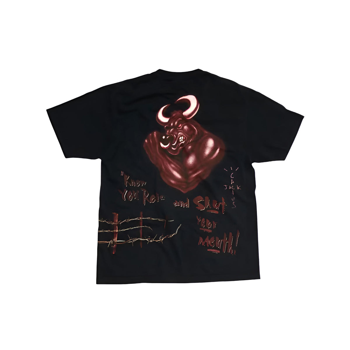 Travis Scott x WWE Know Your Role The Rock Tee "Black"