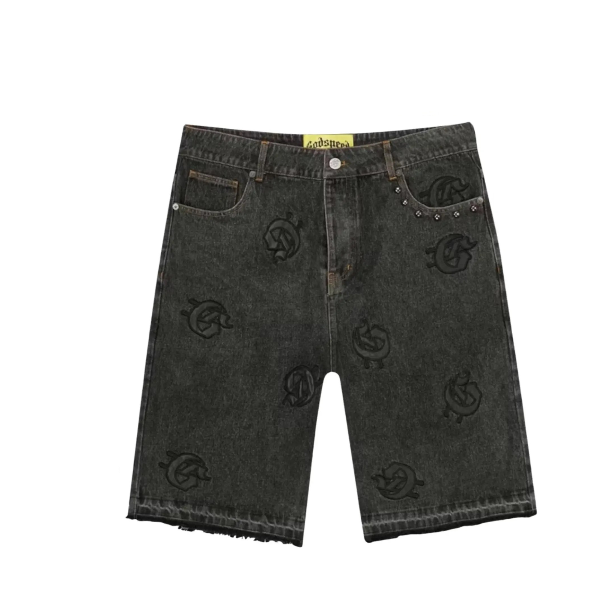 Godspeed Infinity Jean Shorts (Black Wash)