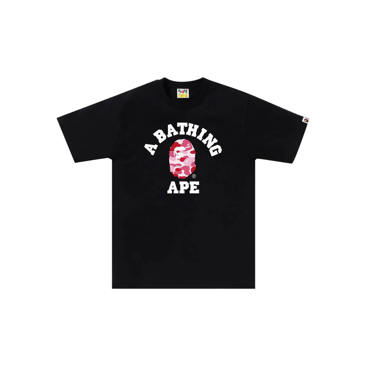 BAPE ABC Camo College Tee (Black/Pink)