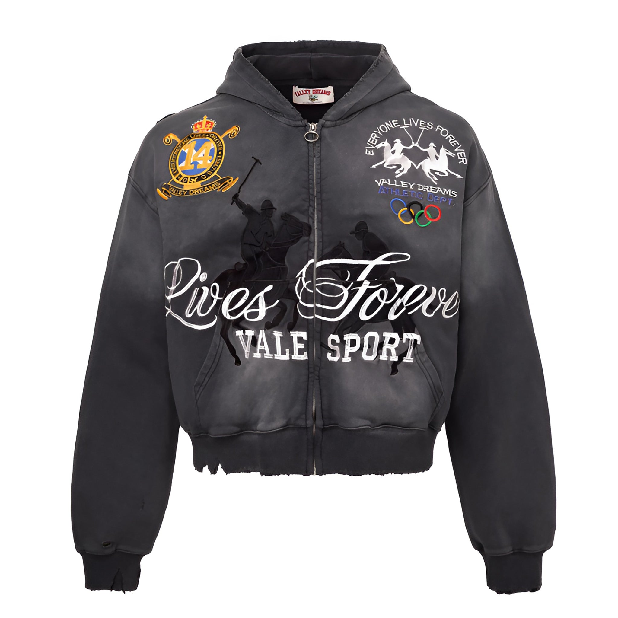 Vale Forever Black Rock Zip Up