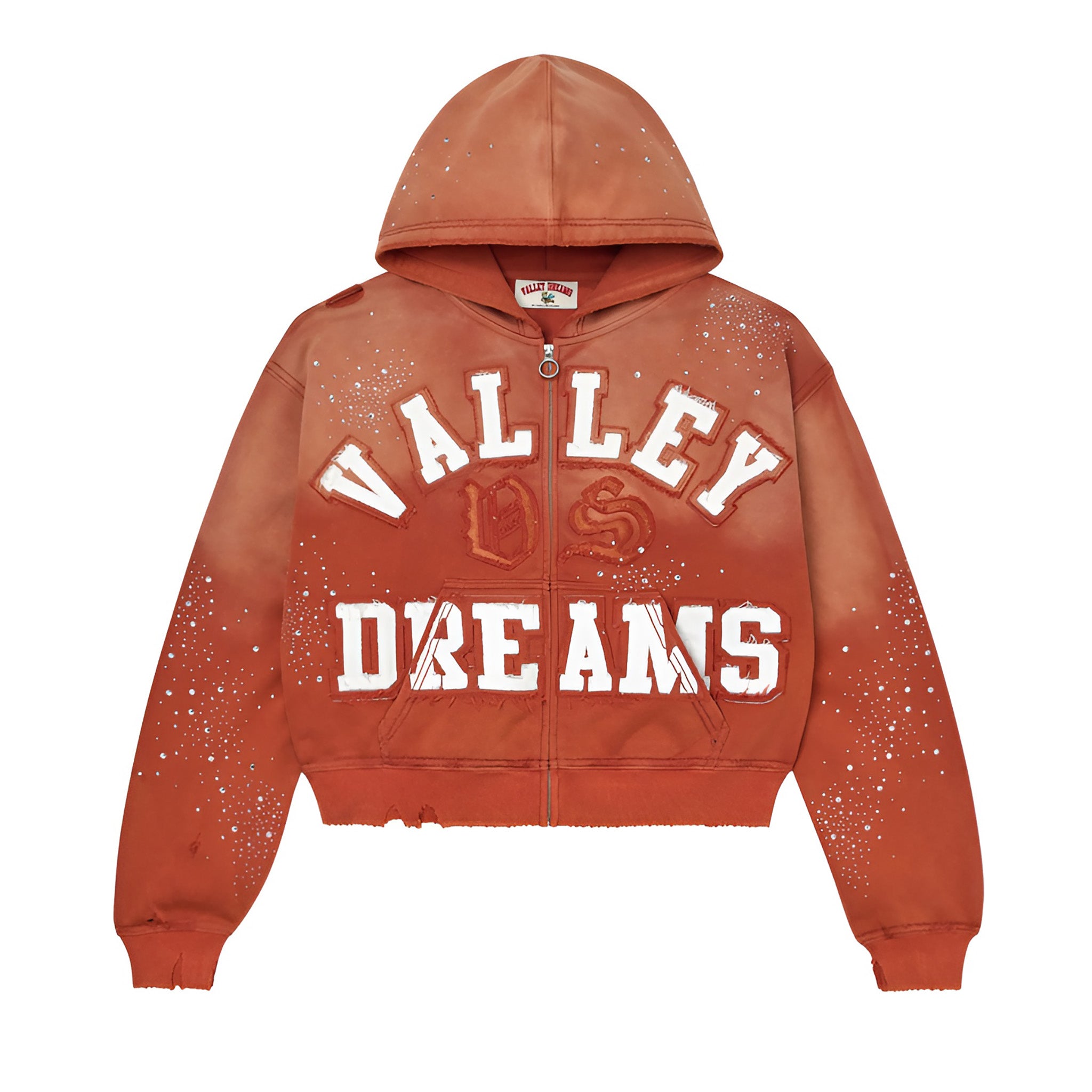 Vale Forever Classico Zip Up Hoodie Orange