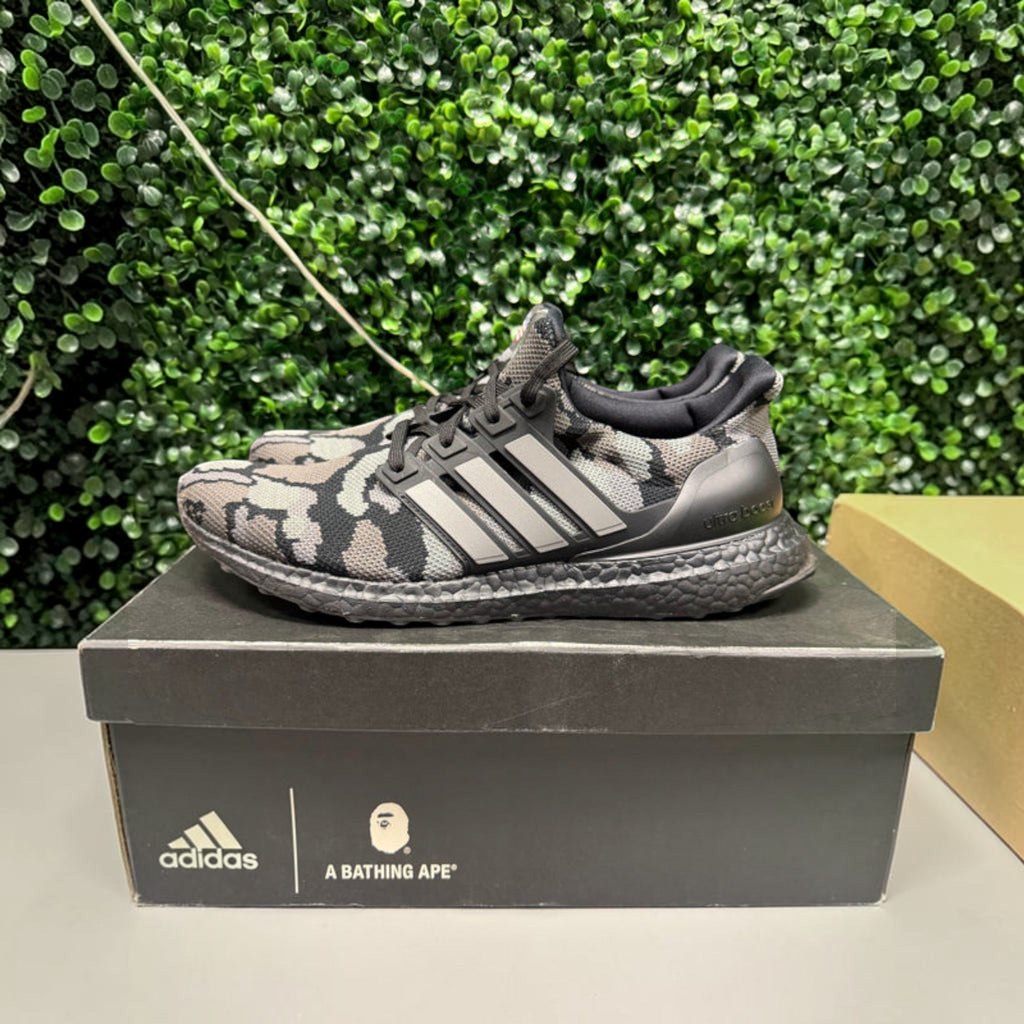 Adidas Ultra Boost 4.0 Bape "Camo Black" Size 9.5 Preowned - Hype World