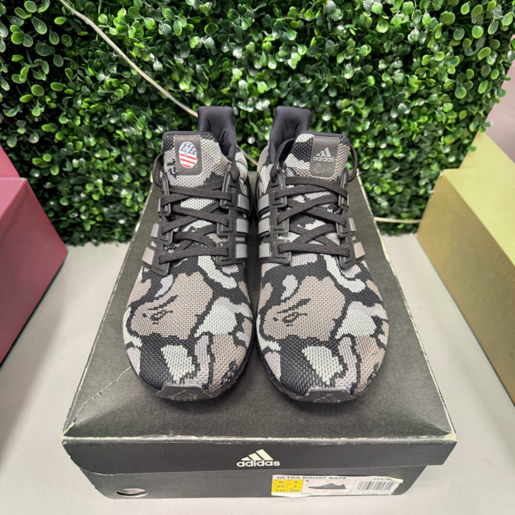 Adidas Ultra Boost 4.0 Bape "Camo Black" Size 9.5 Preowned - Hype World