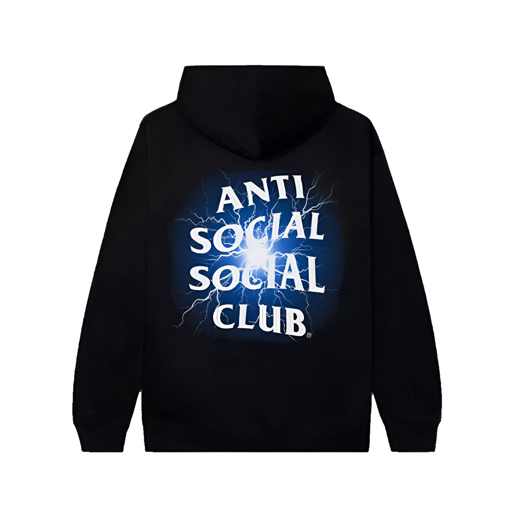 Anti Social Social Club Glow In The Dark Pain Hoodie "Black/Blue" - Hype World