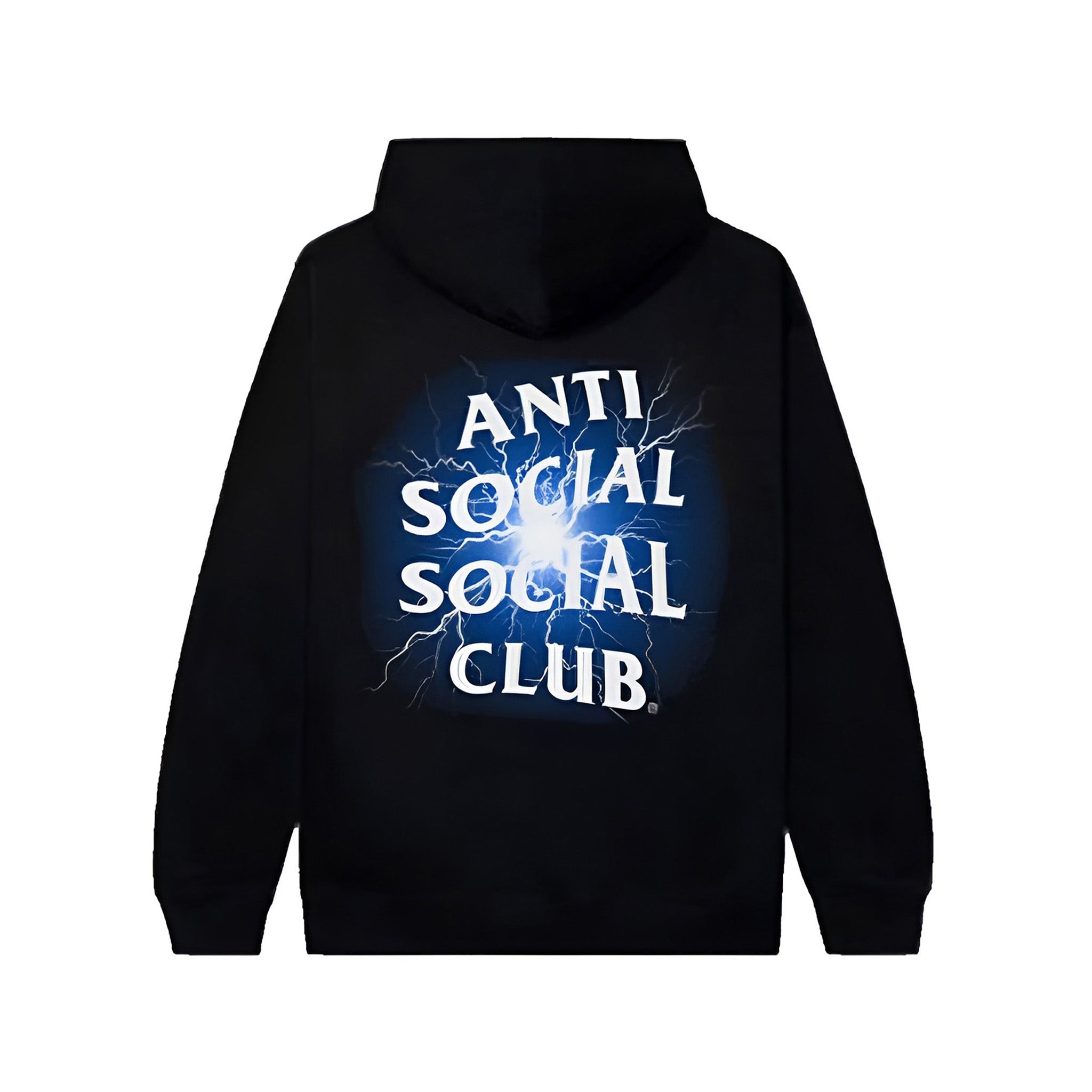 Anti Social Social Club Glow In The Dark Pain Hoodie "Black/Blue" - Hype World