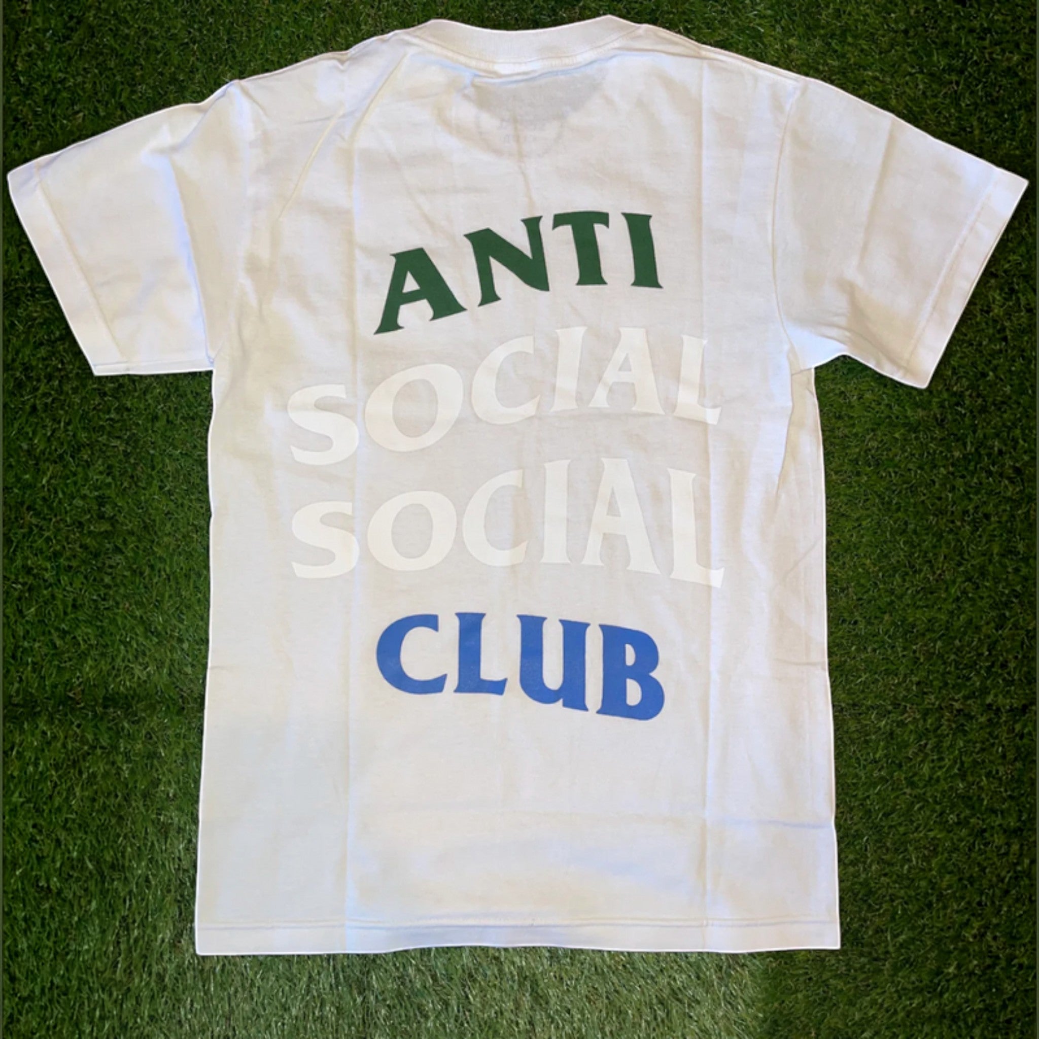 Anti Social Social Club Green Blue Logo "White" - Hype World