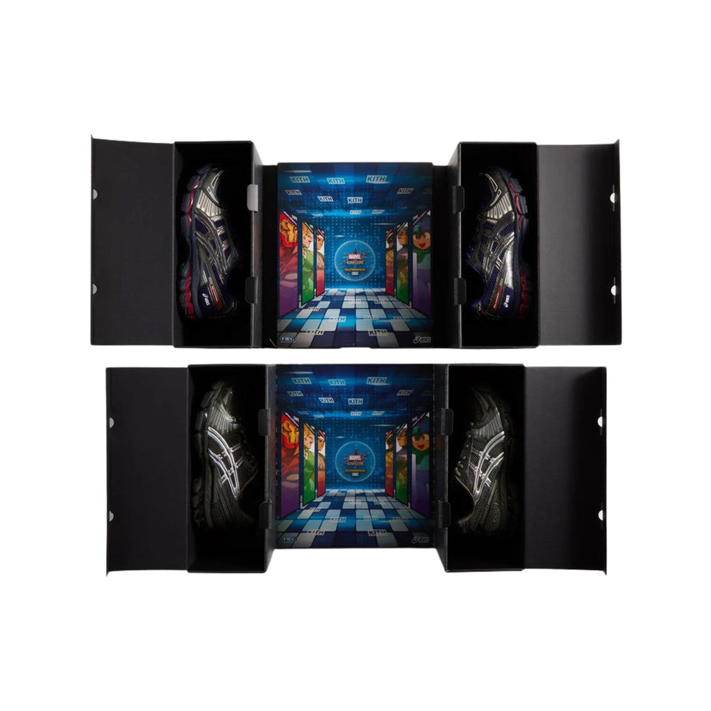 ASICS Gel-Kayano 12.1 Kith Marvel vs Capcom Captain America vs Guile Sealed Box (Comic Included) - Hype World