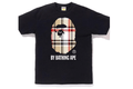 BAPE A Bathing Ape Check by Bathing Tee "Black/Beige" - Hype World